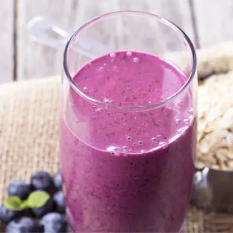 Cholesterol Lowering Blueberry Oat Smoothie Recipe