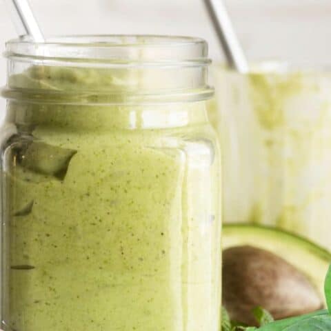 Cholesterol Lowering Green Avocado Smoothie Recipe
