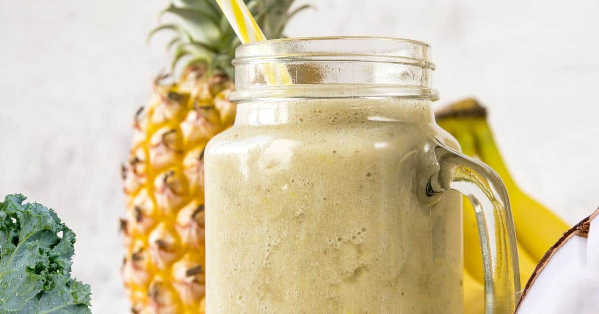 Cholesterol Lowering Pineapple Kale Smoothie Recipe