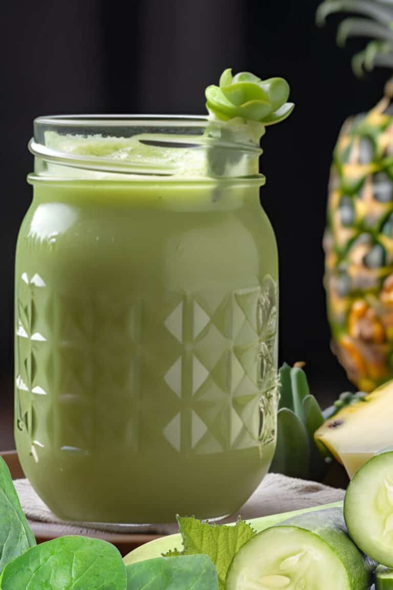 Cholesterol Lowering Pineapple Spinach Smoothie