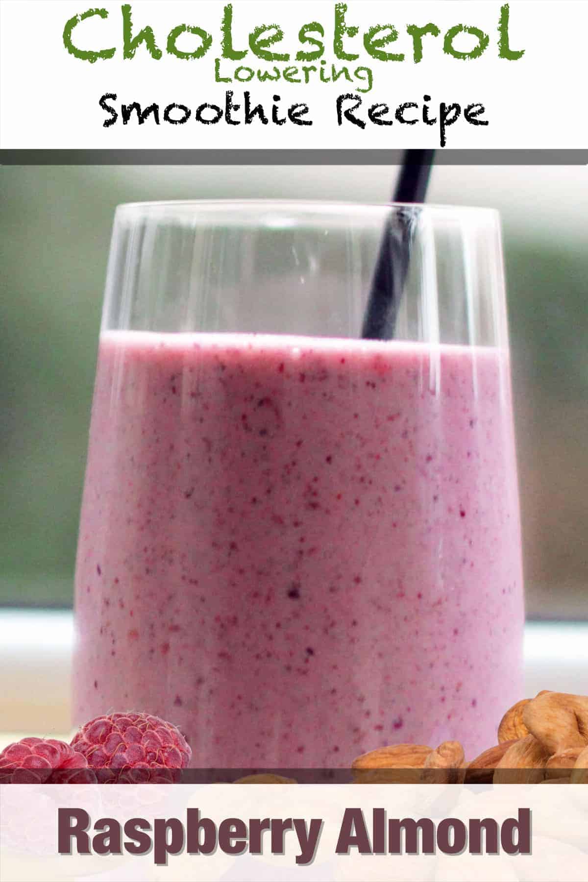 Cholesterol-Lowering Raspberry Almond Smoothie - Make Drinks