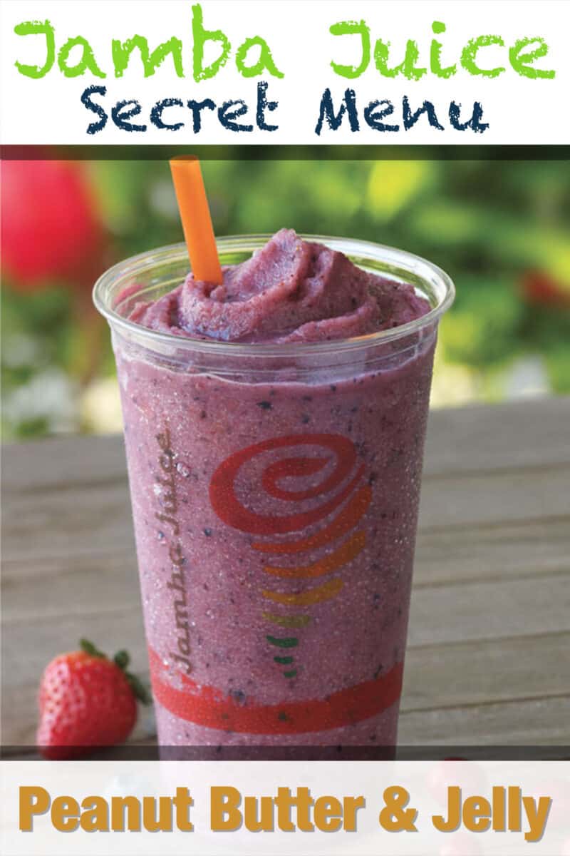 Jamba Juice Secret Menu Peanut Butter And Jelly Smoothie Recipe Make Drinks