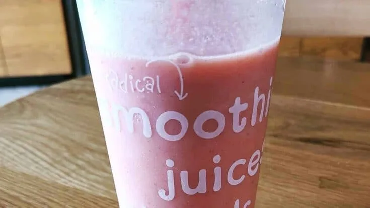 Jamba Juice Secret Menu Rainbow Sherbet Smoothie 6 Jamba Juice Secret Menu Rainbow Sherbet smoothie in a glass, on my kitchen counter.