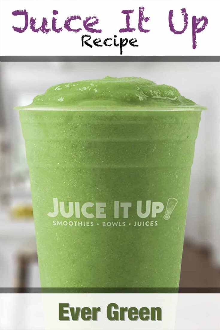 juice it up ever green smoothie recipe pin