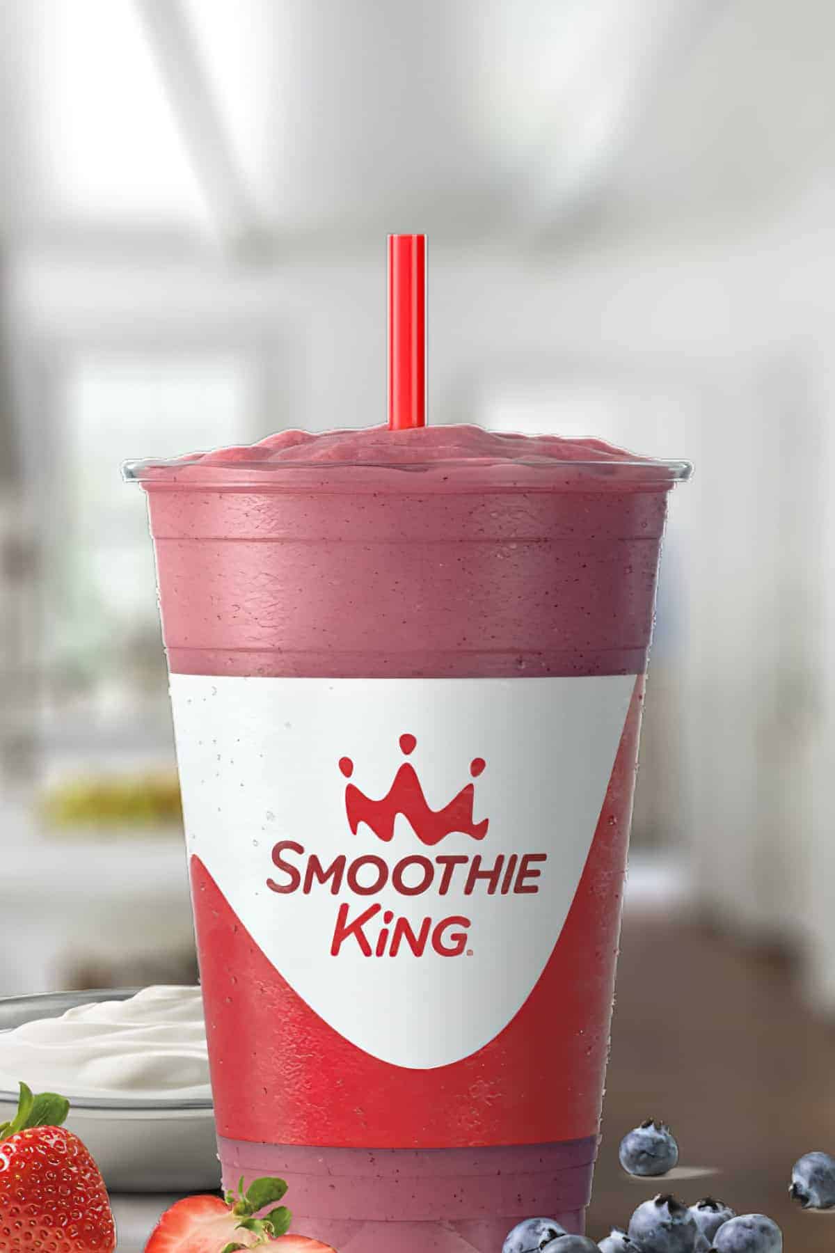 Smoothie King Greek Yogurt Strawberry Blueberry