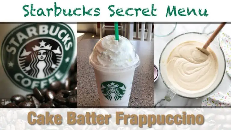 Starbuck Secret Menu Cake Batter Frappuccino