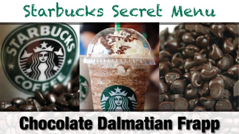 Starbucks Secret Menu Chocolate Dalmatian Frappuccino Recipe