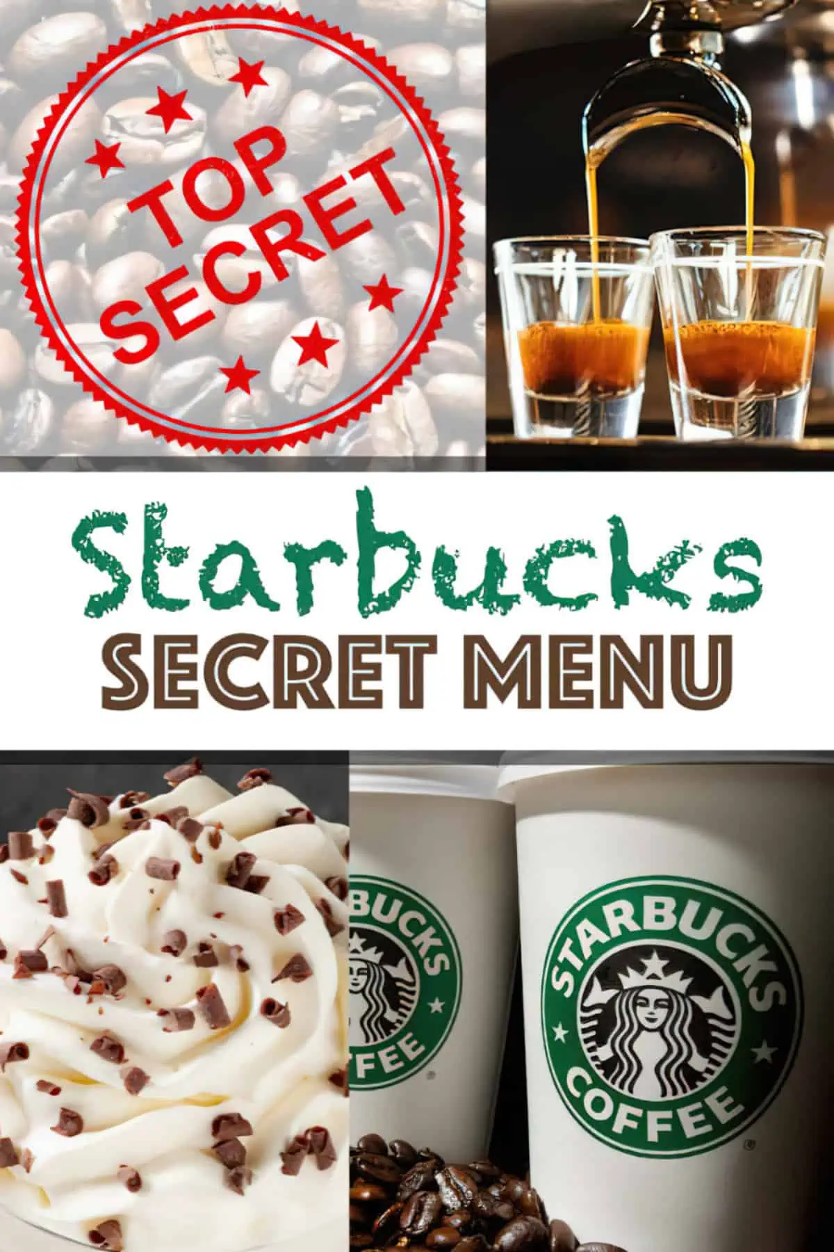 Starbucks Secret Menu Coffee Recipes