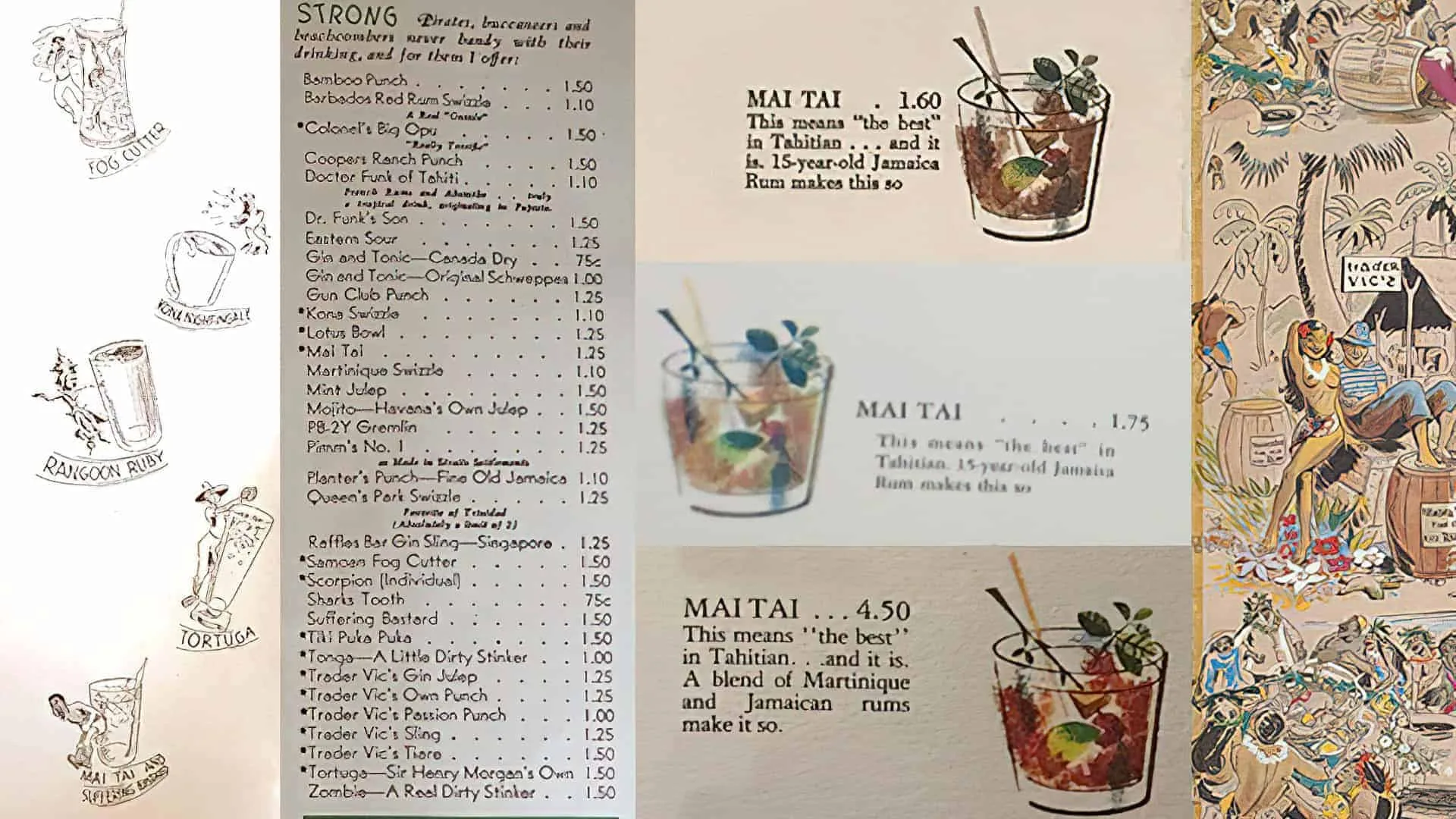 11 Awesome Copycat Mai Tai Recipes 2 Trader Vic's Mai Tai Menus