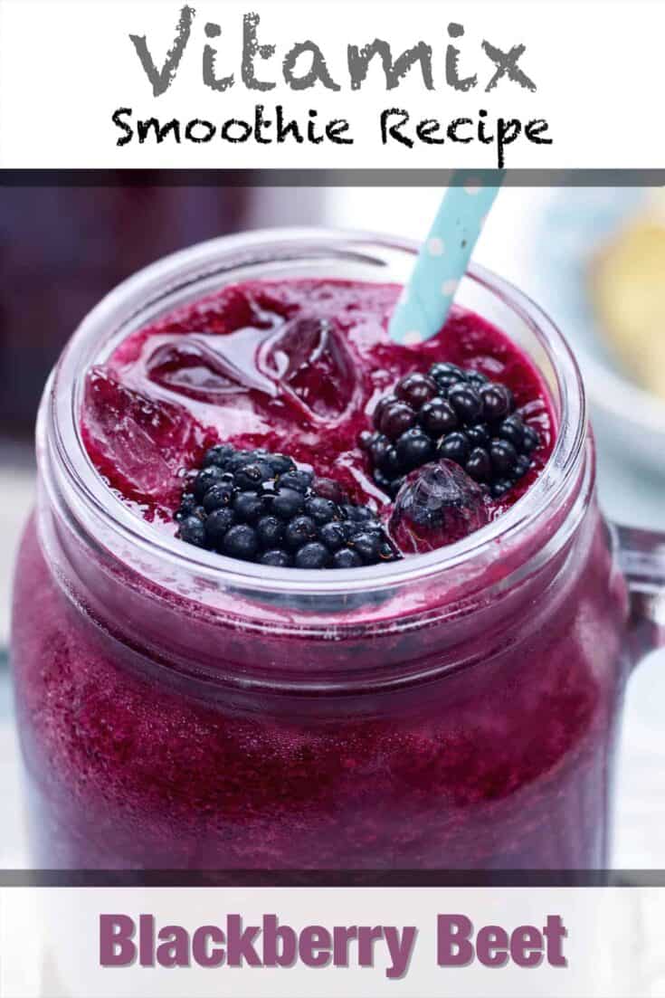 vitamix blackberry beet smoothie recipe pin