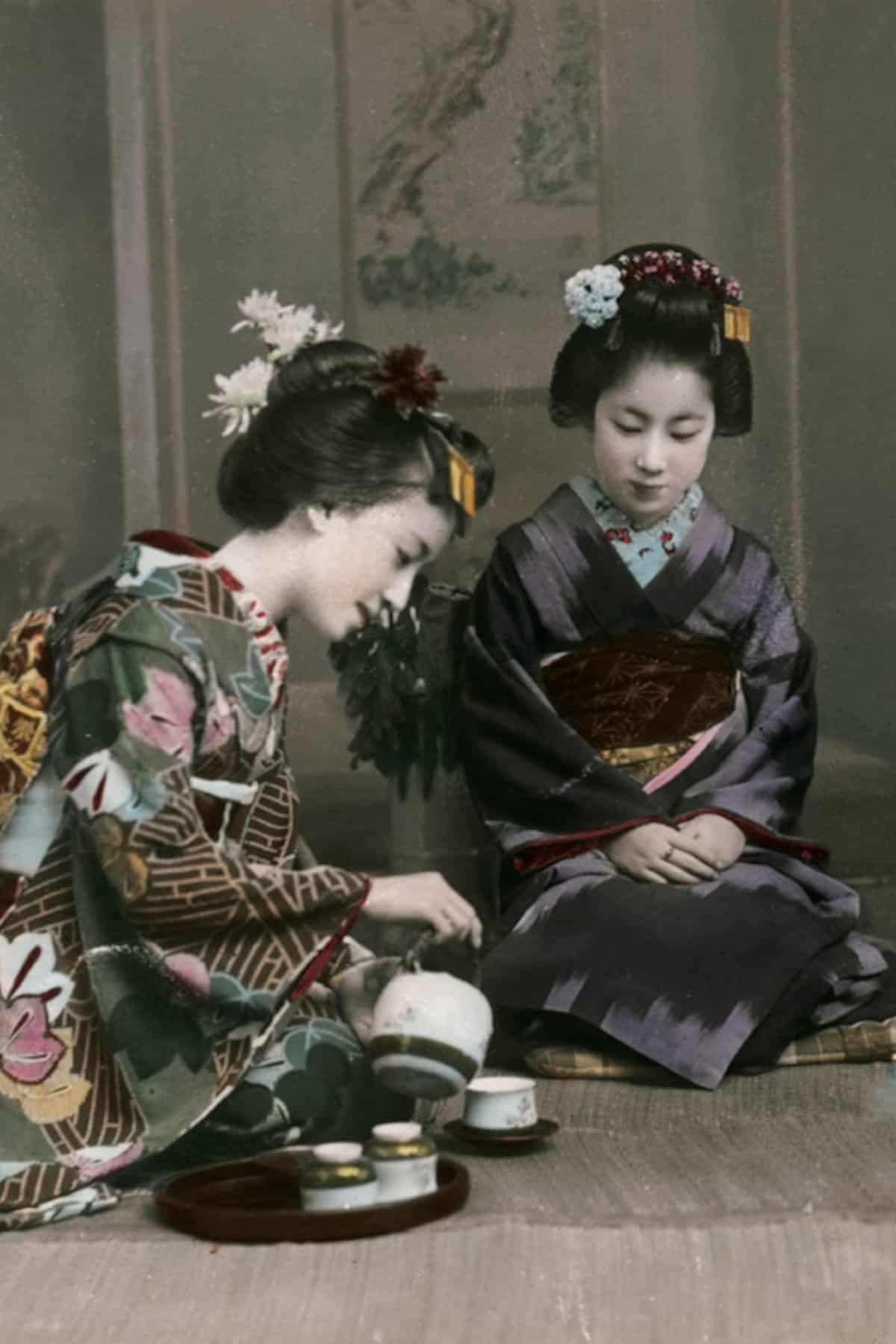 Traditional Japanese Matcha Tea Preparation