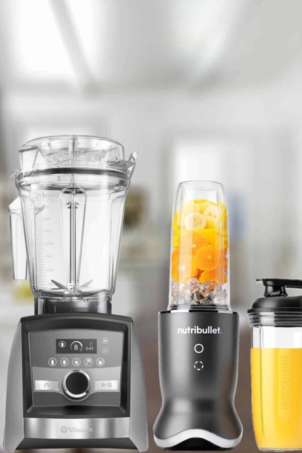 Smoothie making tools, blenders, and airtight containers.