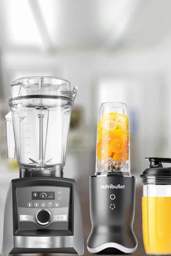Smoothie making tools, blenders, and airtight containers.