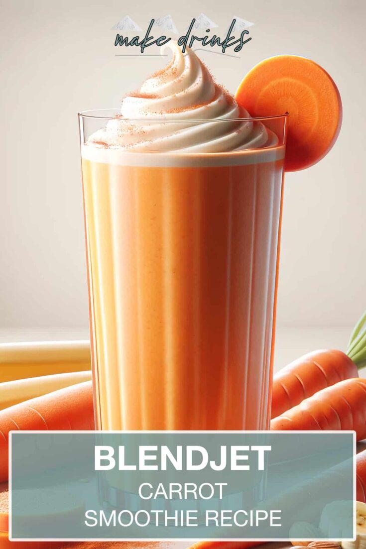 blendjet carrot smoothie recipe pin