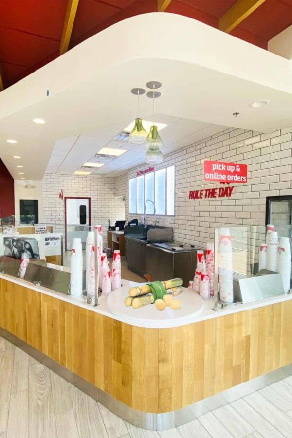 Smoothie King Interior With Turbinado On Counter