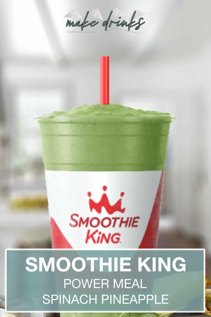 smoothie king power meal spinach pineapple recipe pin