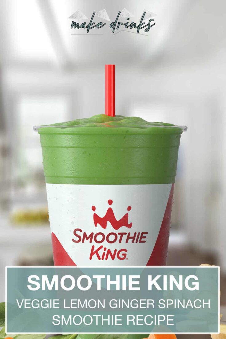 smoothie king veggie lemon ginger spinach recipe pin