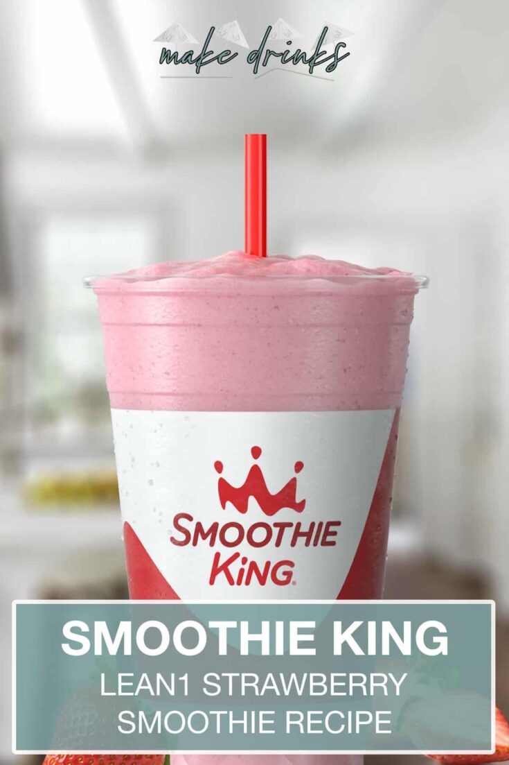 smoothie king lean1 strawberry recipe pin