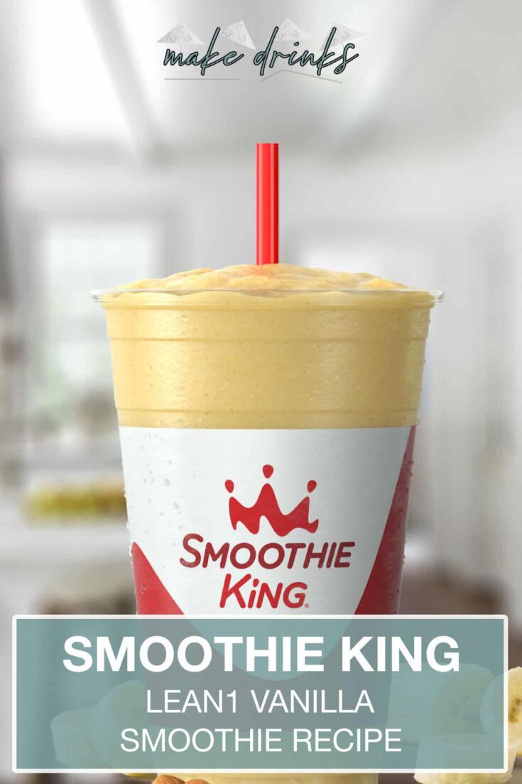 smoothie king lean1 vanilla recipe pin