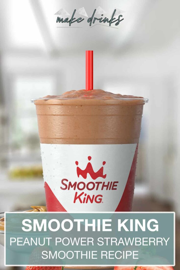 smoothie king peanut power plus strawberry recipe pin