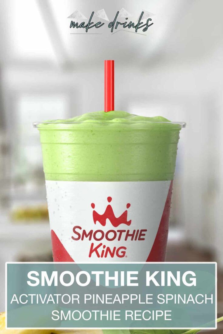 smoothie king the activator recovery pineapple spinach recipe pin