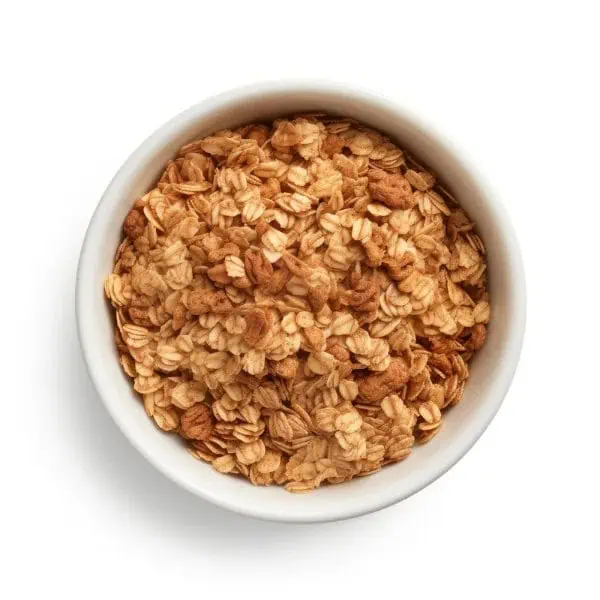 One bowl of ingredient granola.