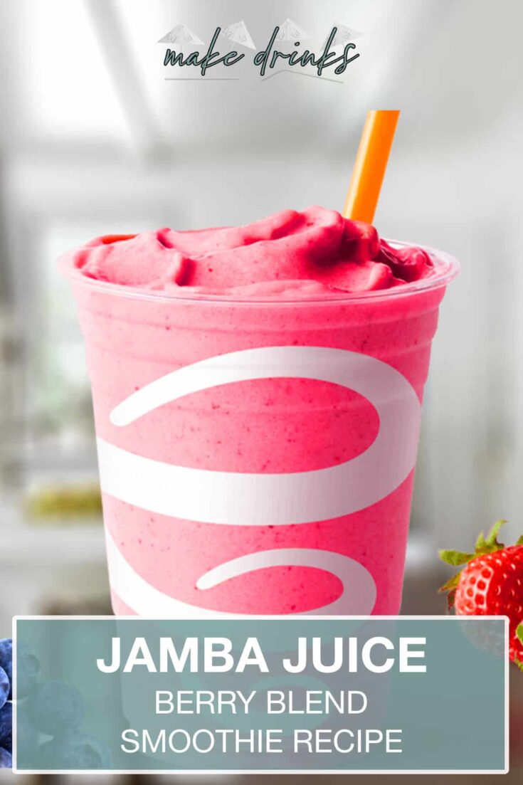 jamba juice berry blend smoothie recipe pin