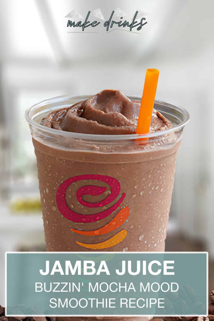 jamba juice buzzin mocha mood smoothie recipe pin