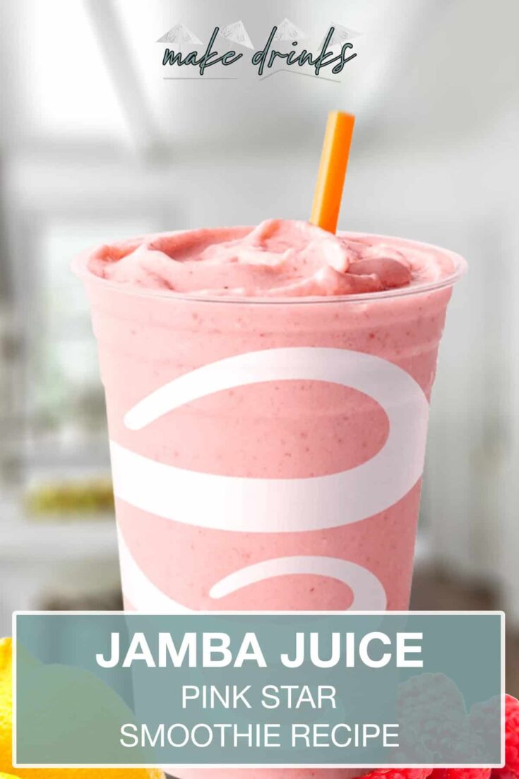 jamba juice pink star smoothie recipe pin