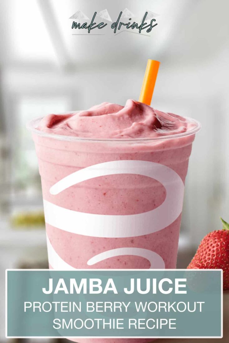 jamba juice protein berry workout smoothie recipe pin