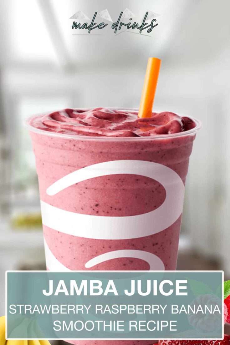 jamba juice strawberry raspberry banana smoothie recipe pin