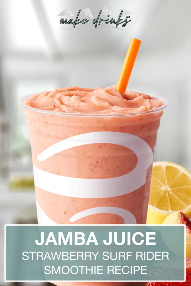 jamba juice strawberry surf rider smoothie recipe pin