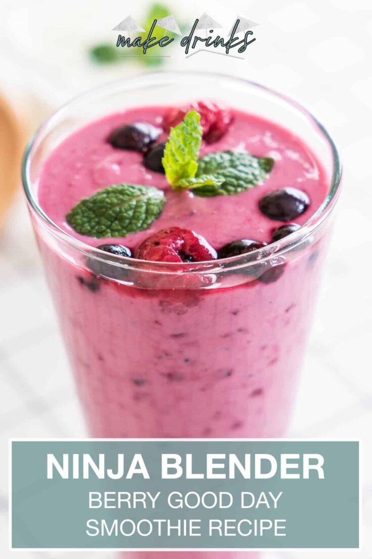 ninja blender berry good day smoothie recipe pin