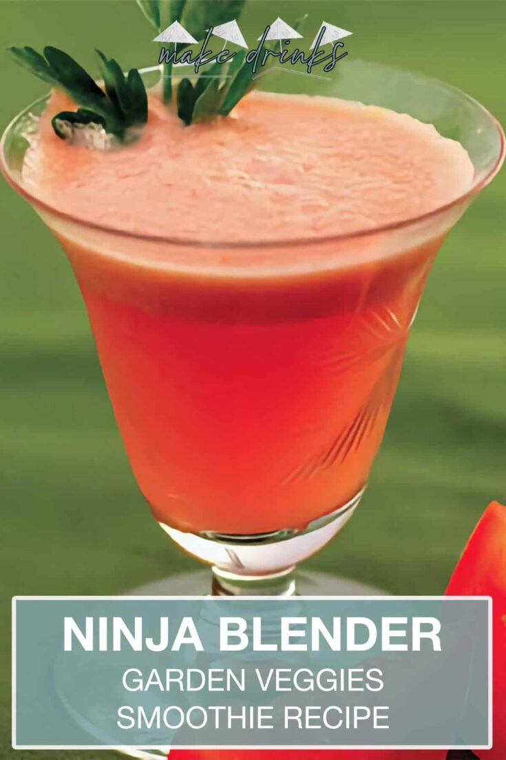 ninja blender garden veggies smoothie recipe pin