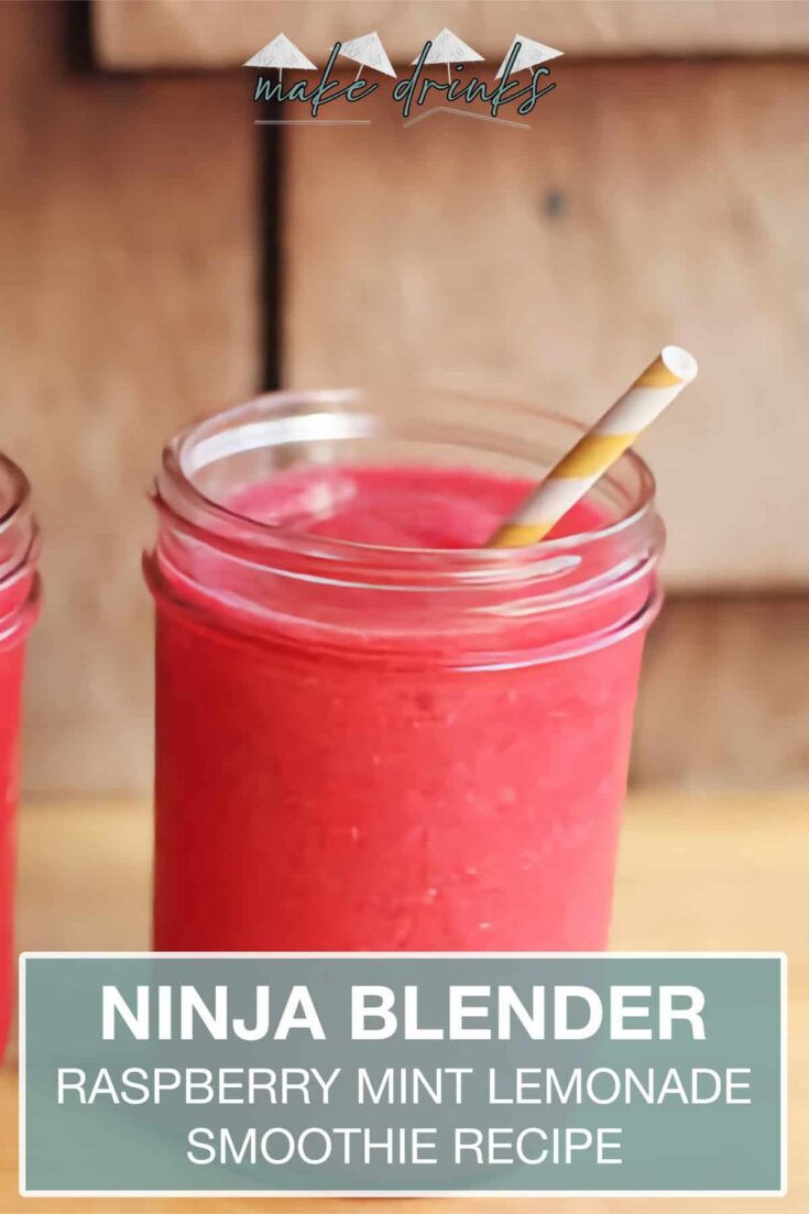 ninja blender raspberry mint lemonade smoothie recipe pin