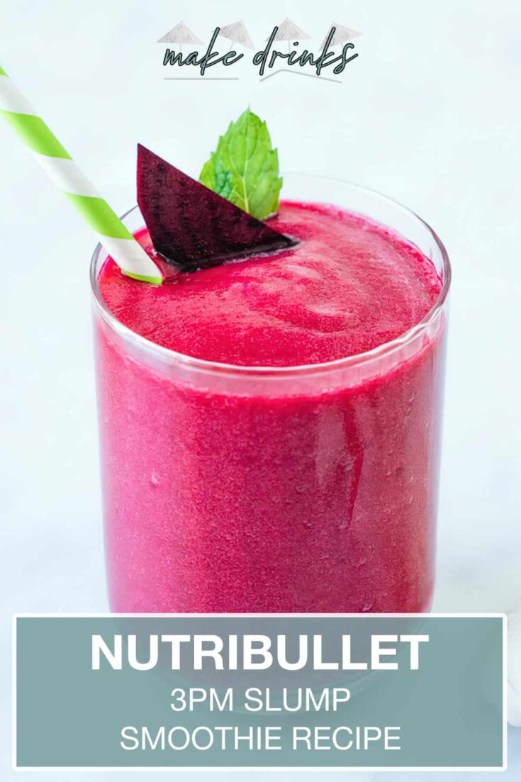 nutribullet 3pm slump smoothie recipe pin