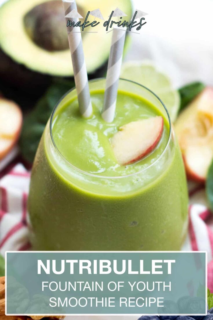 nutribullet fountain youth smoothie recipe pin