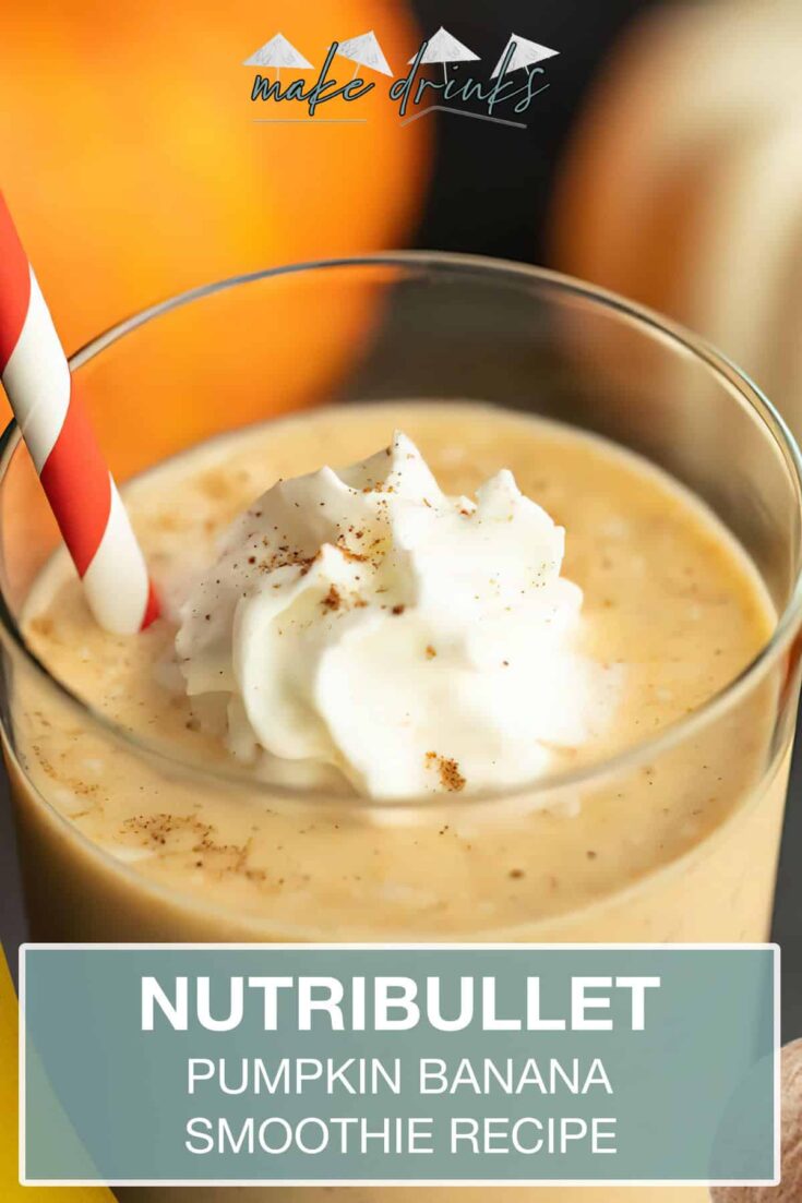 nutribullet pumpkin banana smoothie recipe pin