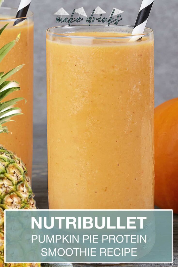 nutribullet pumpkin pie protein smoothie recipe pin