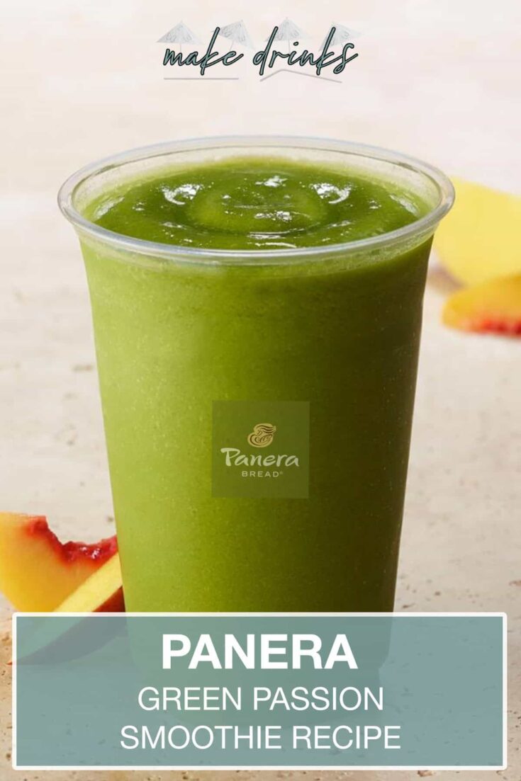 panera green passion smoothie recipe pin