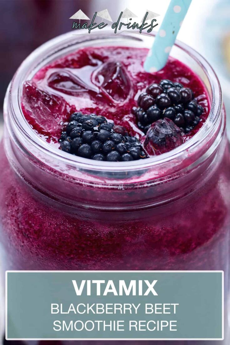 vitamix blackberry beet smoothie recipe pin