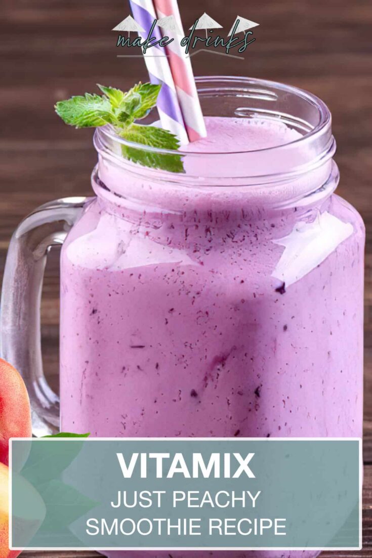 vitamix just peachy smoothie recipe pin