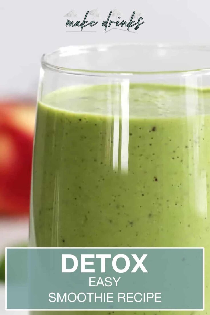 easy detox smoothie recipe pin