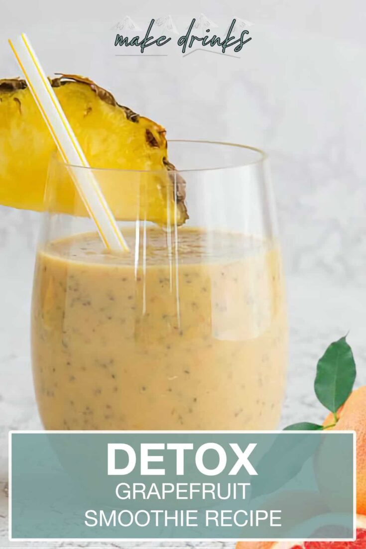 grapefruit detox smoothie recipe pin