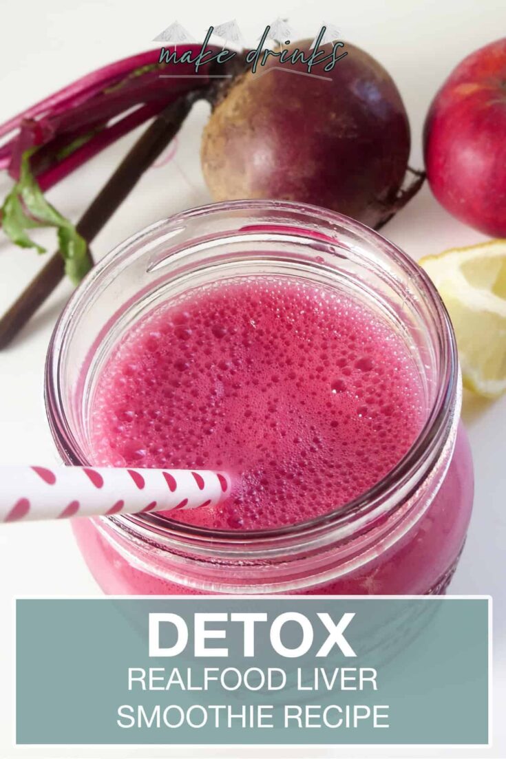 realfood liver detox smoothie recipe pin